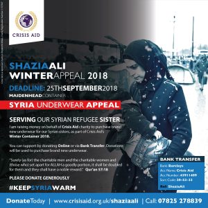 Shazia Ali 01 - Crisis Aid