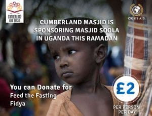 Cumberland Masjid - Crisis Aid