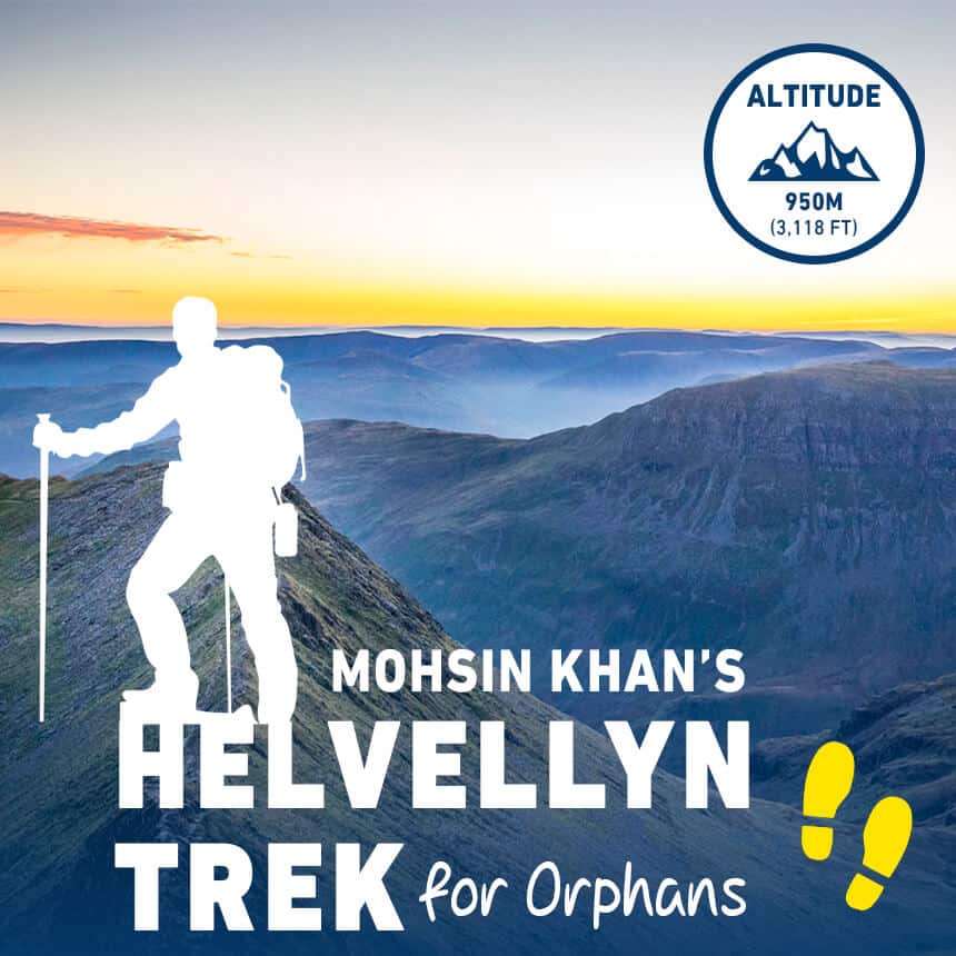 Mohsin Khan Helvellyn Trek Crisis Aid Orphans Fundraiser